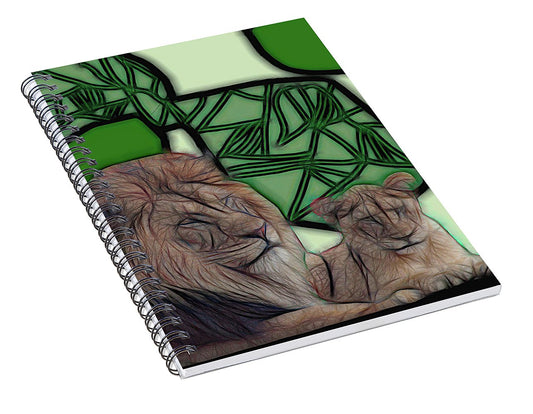 Father Lion - Spiral Notebook
