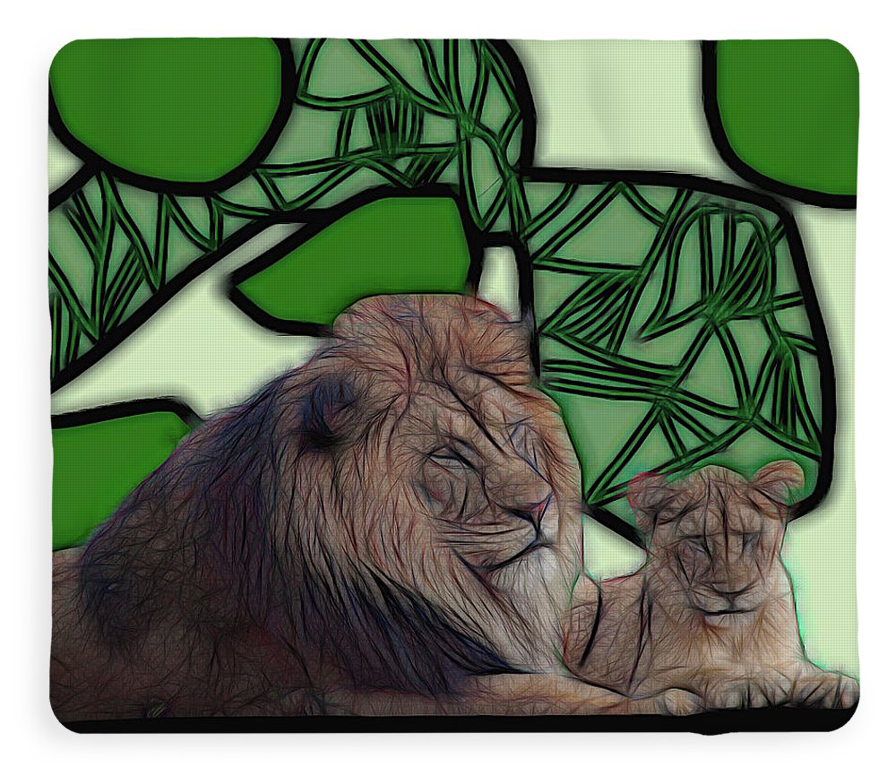 Father Lion - Blanket