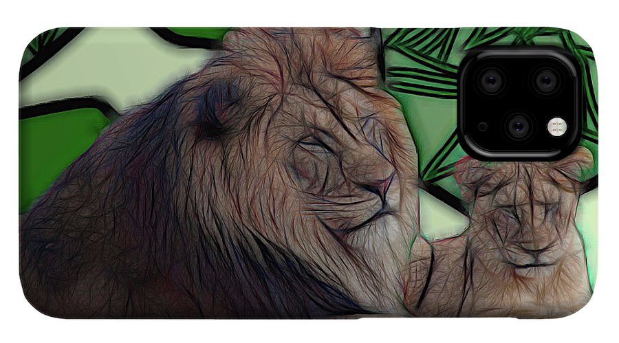 Father Lion - Phone Case