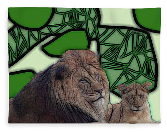 Father Lion - Blanket