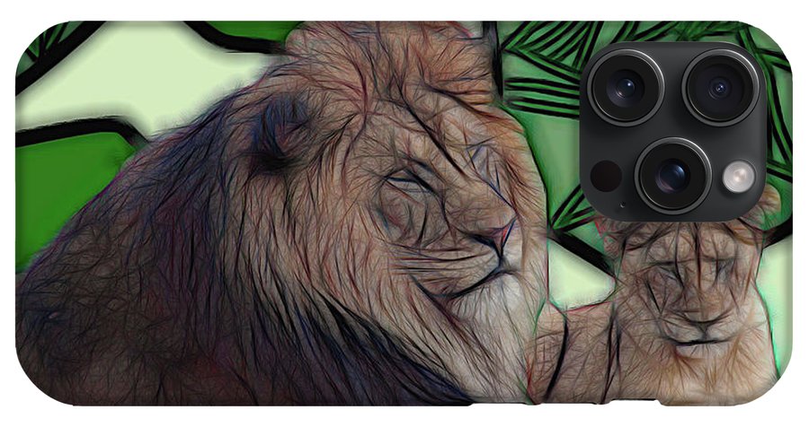 Father Lion - Phone Case