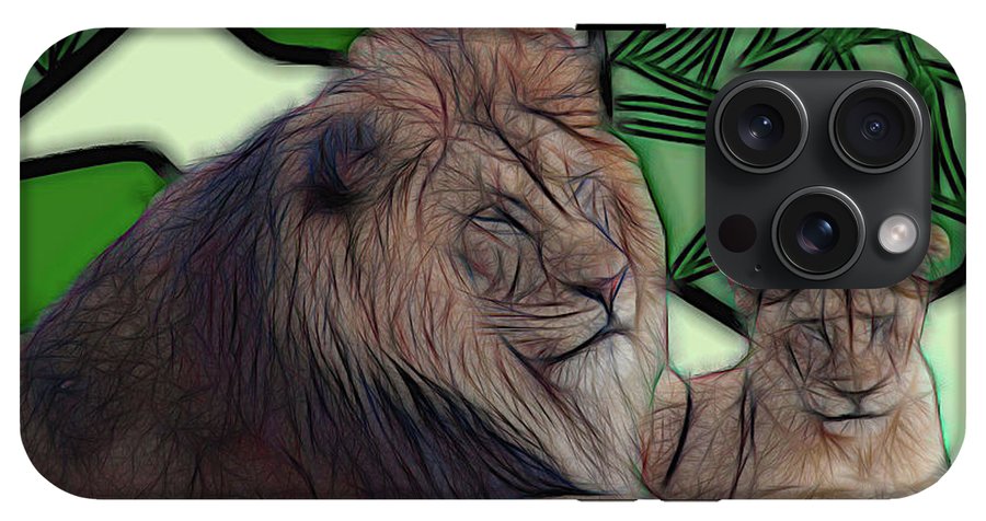 Father Lion - Phone Case