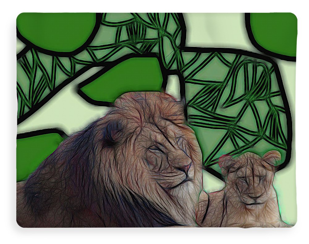 Father Lion - Blanket