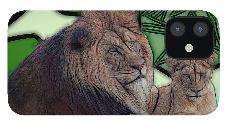 Father Lion - Phone Case