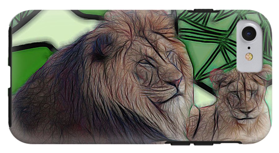 Father Lion - Phone Case