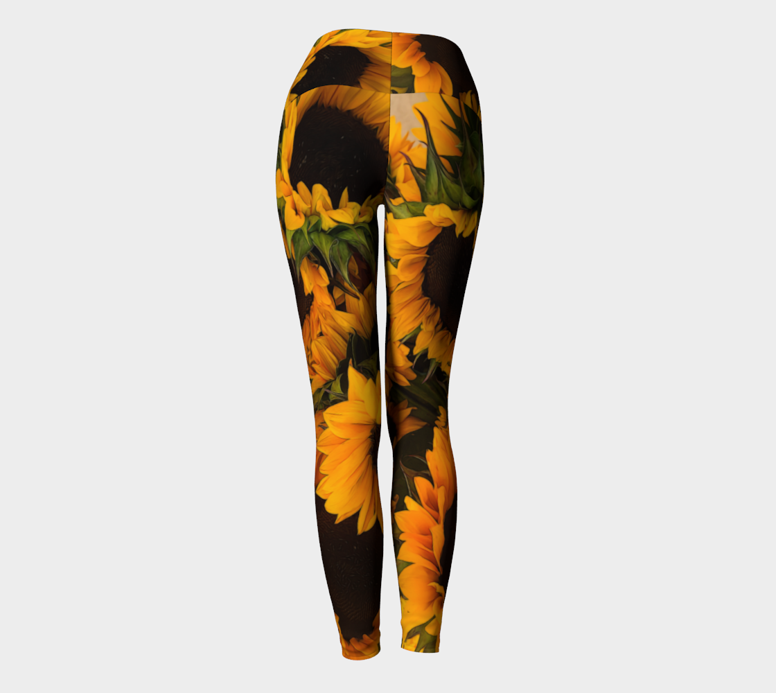 Sunflower Basket Yoga Leggings