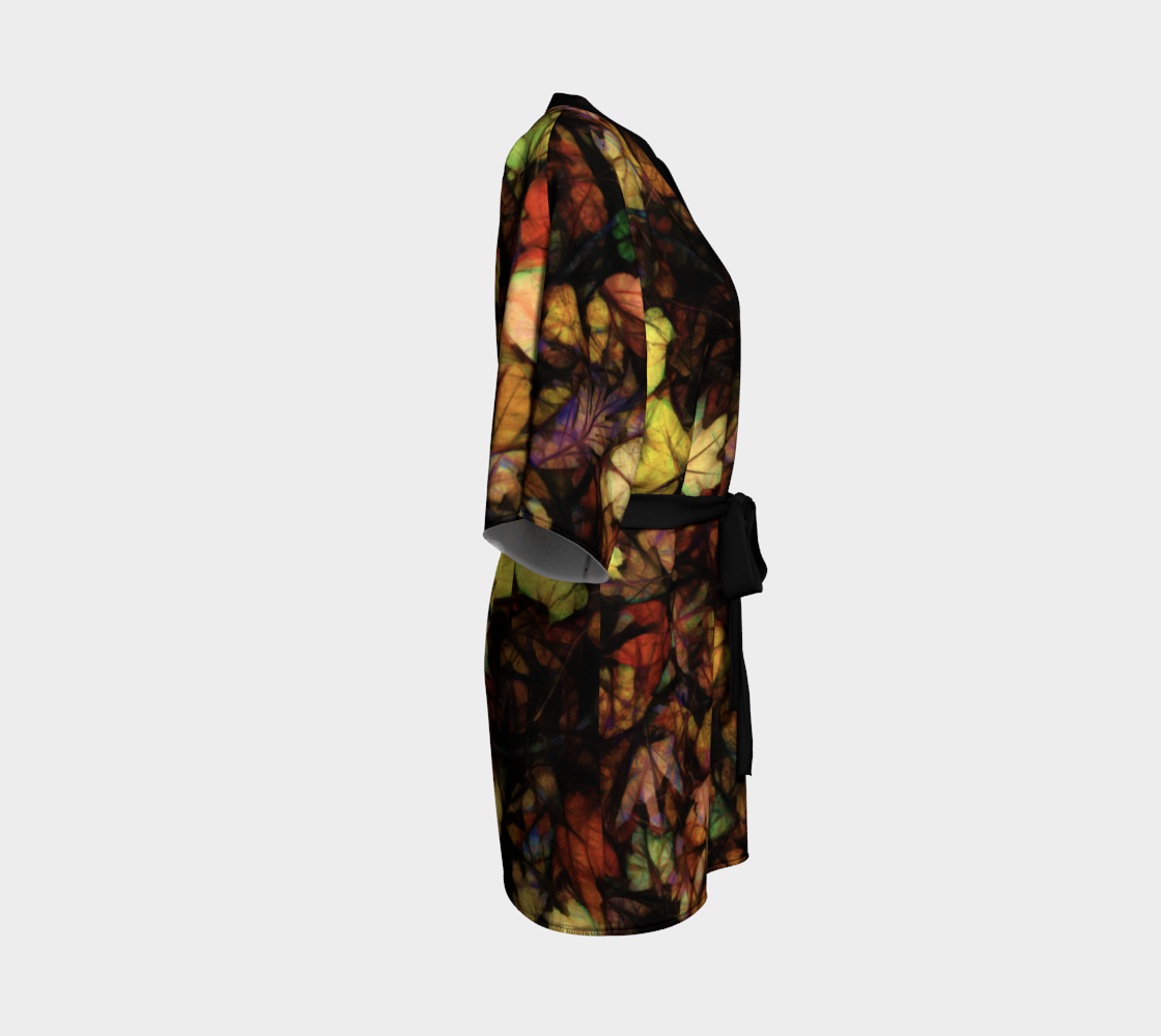 Late October Leaves Kimono Robe
