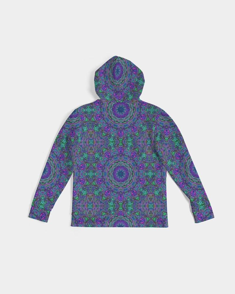 Blue Green Purple Kaleidoscope Men's Hoodie