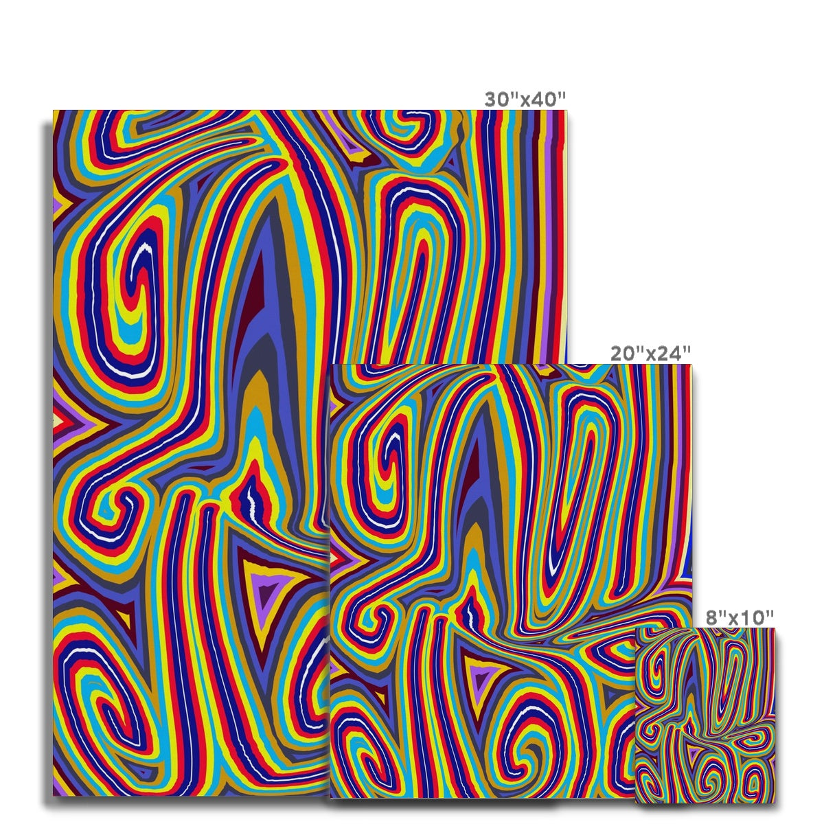 Curly Swirls Canvas