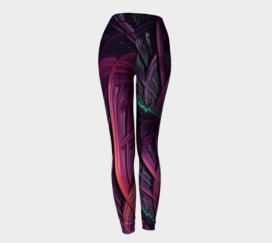 Pink Purple Fractal 20 Leggings