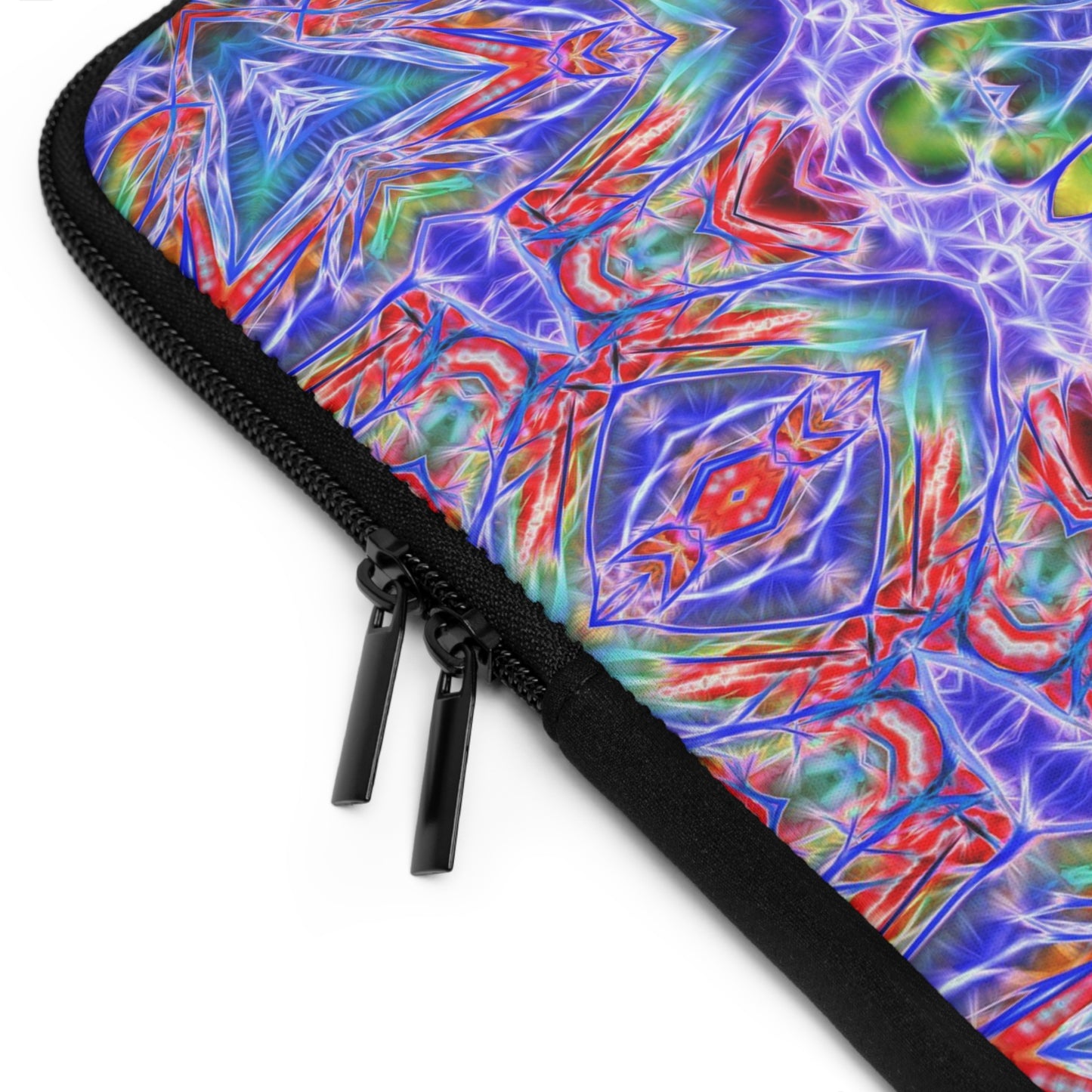 Blue Red Kaleidoscope Laptop Sleeve