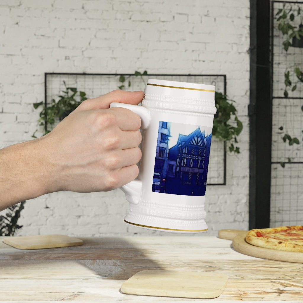 Blue London Stein Mug