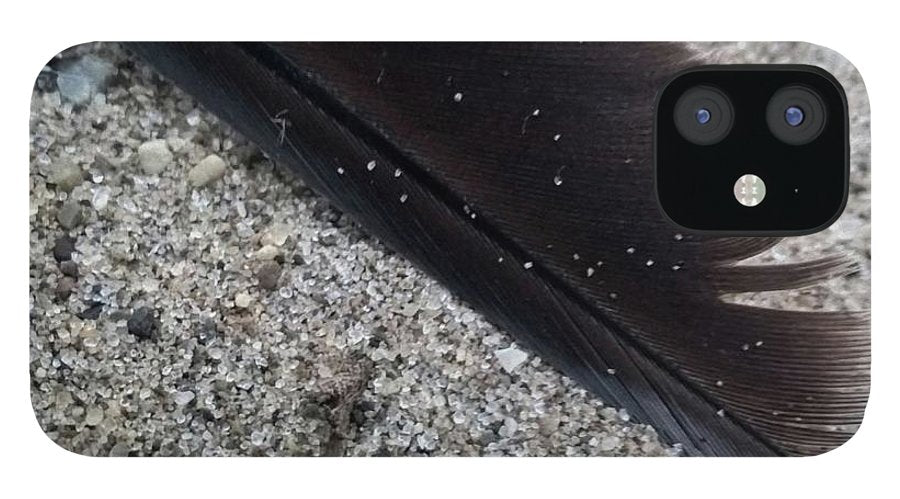 Feather On The Beach - Phone Case