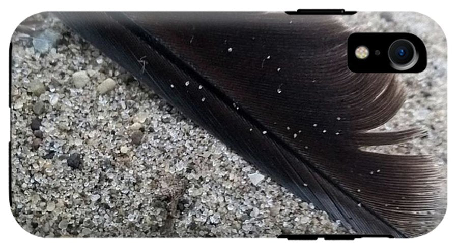 Feather On The Beach - Phone Case