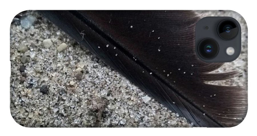 Feather On The Beach - Phone Case