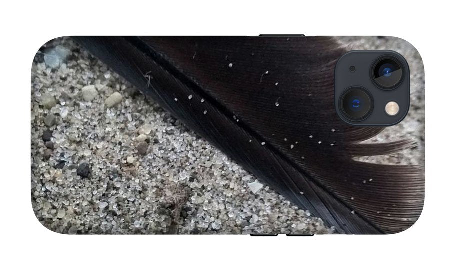 Feather On The Beach - Phone Case