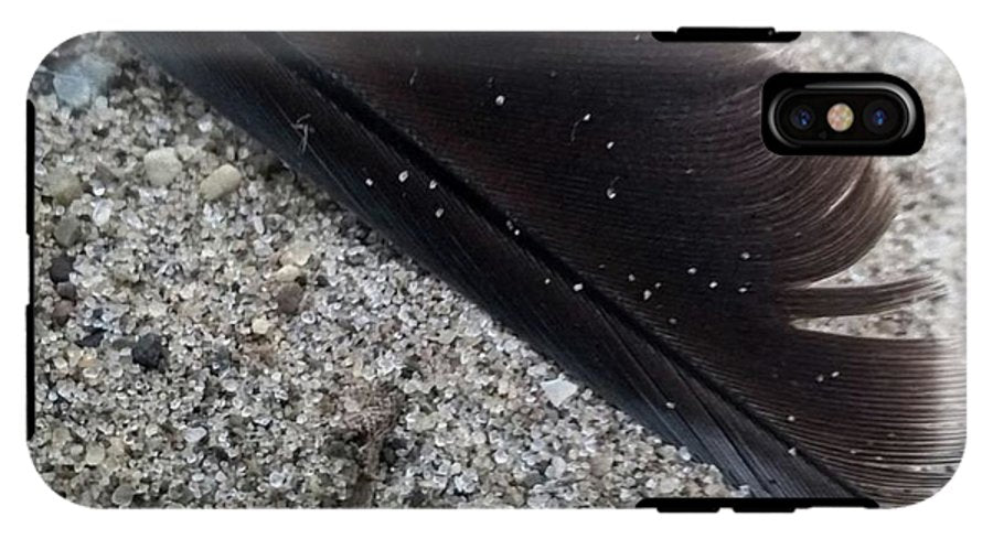 Feather On The Beach - Phone Case