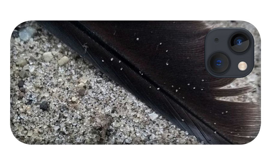 Feather On The Beach - Phone Case