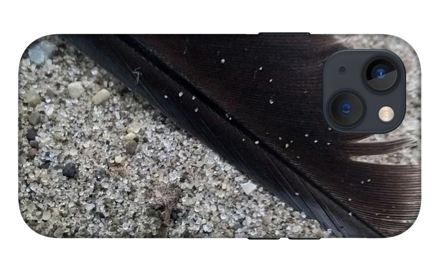 Feather On The Beach - Phone Case
