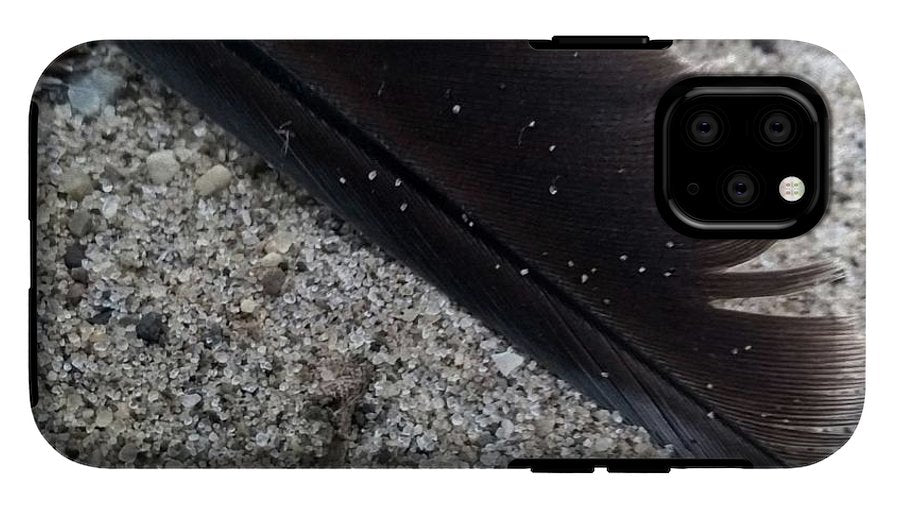 Feather On The Beach - Phone Case