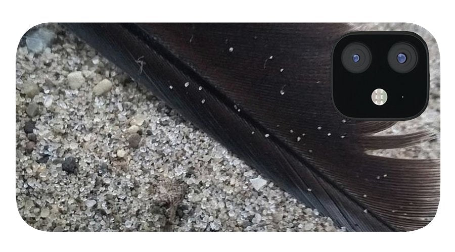 Feather On The Beach - Phone Case