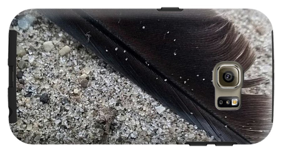 Feather On The Beach - Phone Case