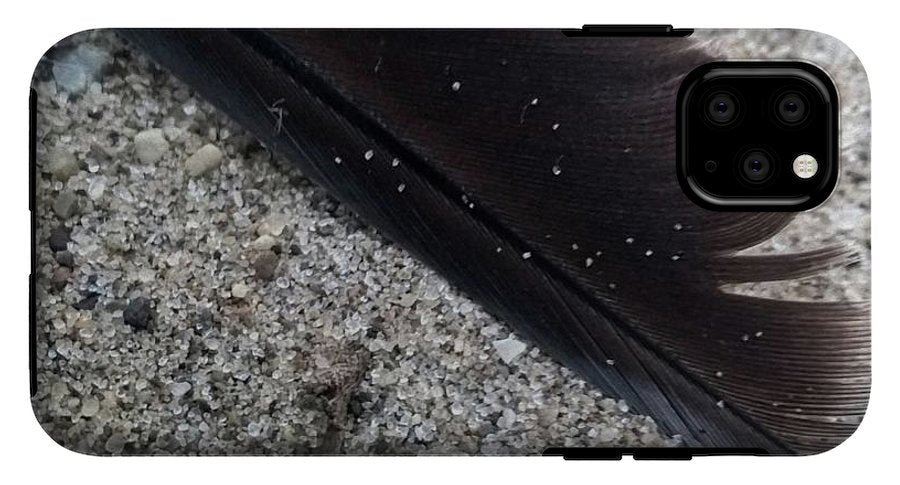 Feather On The Beach - Phone Case