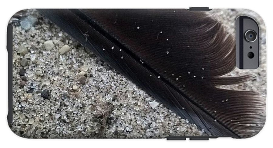 Feather On The Beach - Phone Case