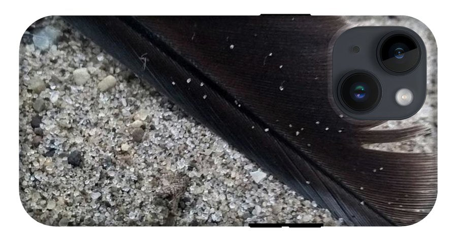 Feather On The Beach - Phone Case