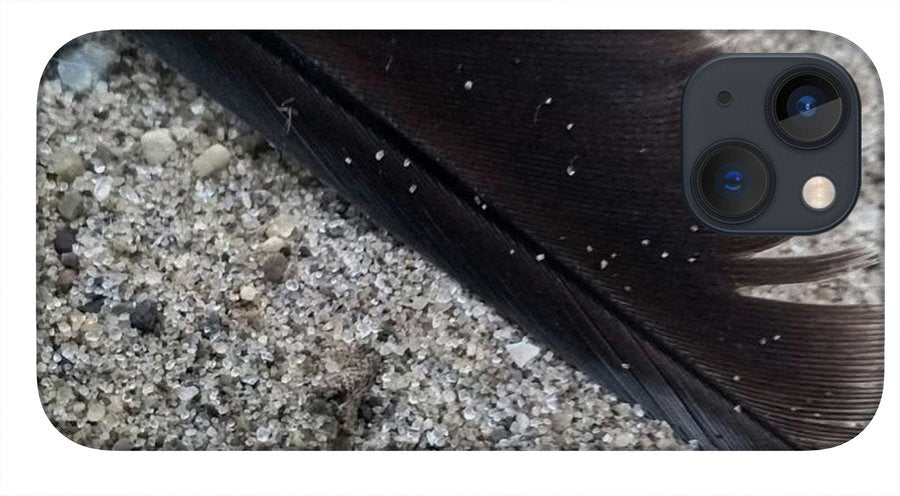 Feather On The Beach - Phone Case