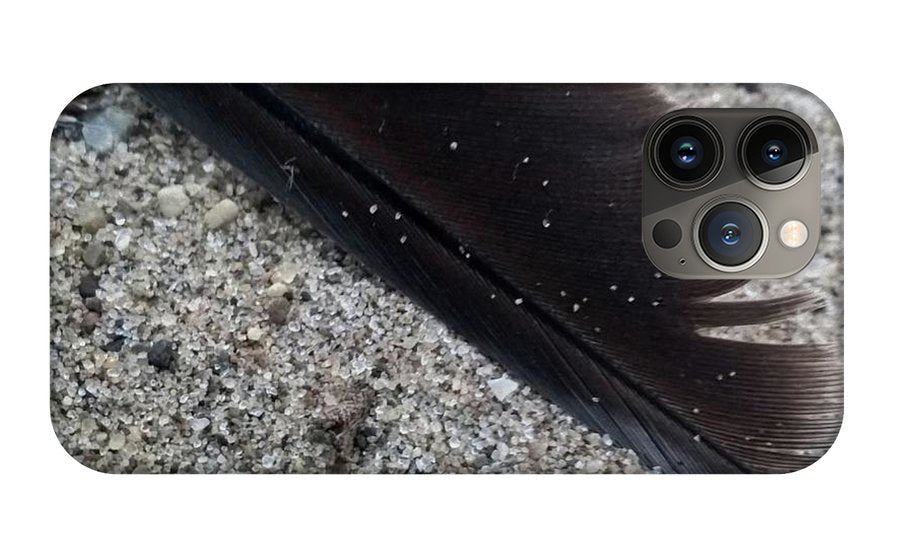 Feather On The Beach - Phone Case