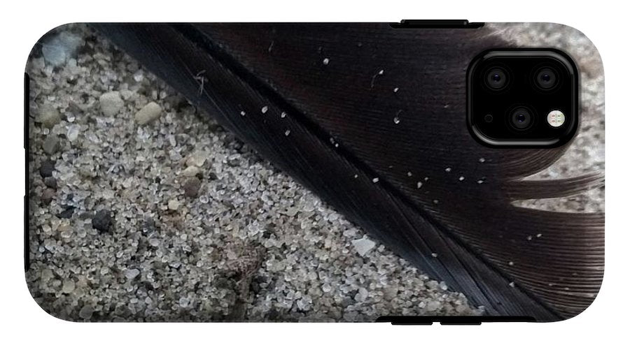 Feather On The Beach - Phone Case