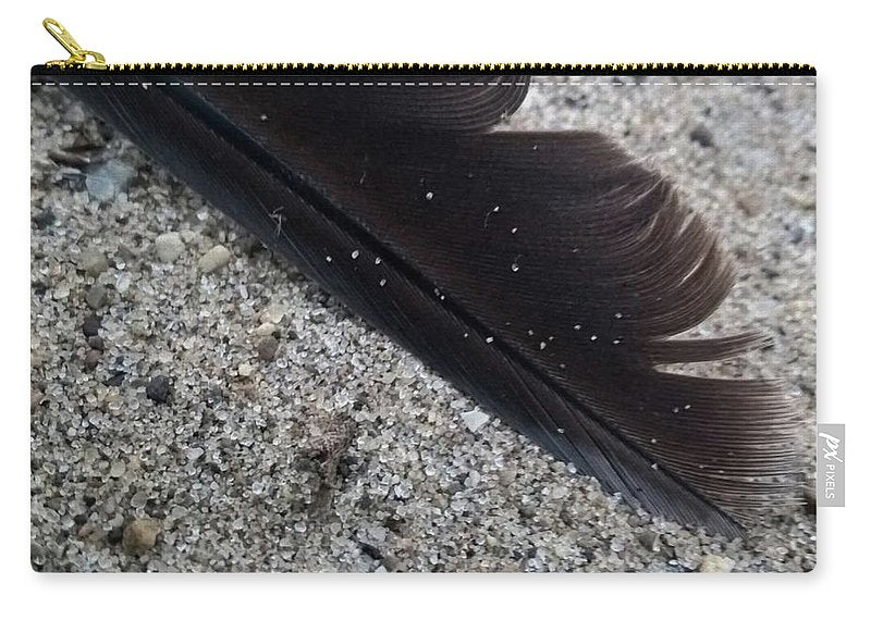 Feather On The Beach - Carry-All Pouch