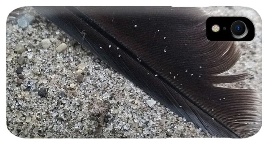 Feather On The Beach - Phone Case