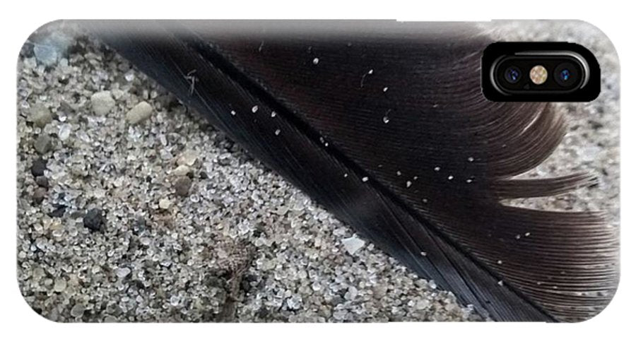 Feather On The Beach - Phone Case