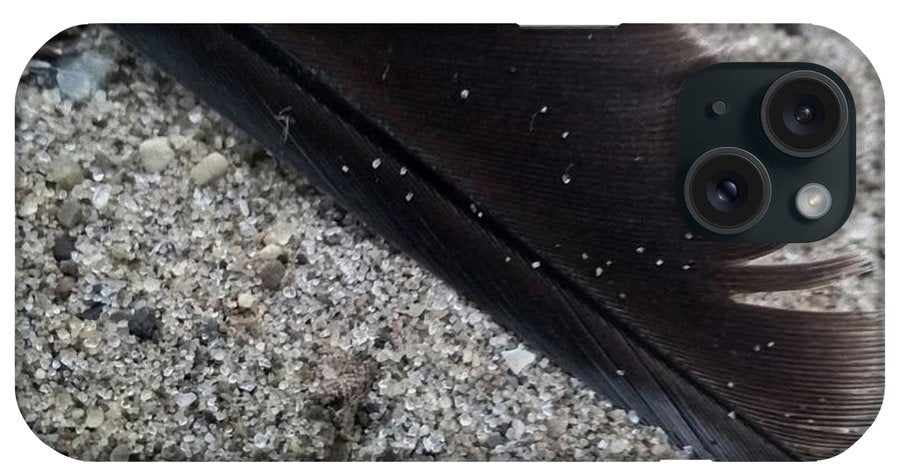 Feather On The Beach - Phone Case