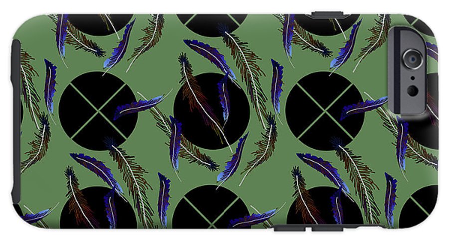 Feathers and Polkadots - Phone Case