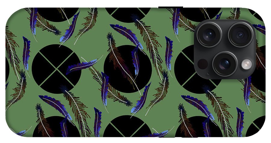 Feathers and Polkadots - Phone Case