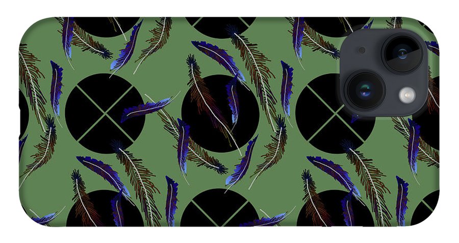 Feathers and Polkadots - Phone Case