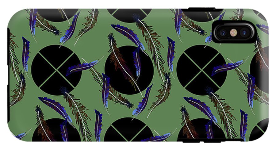 Feathers and Polkadots - Phone Case