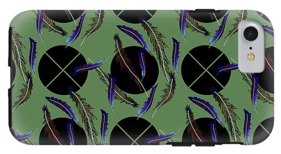Feathers and Polkadots - Phone Case