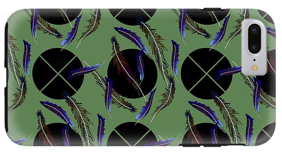 Feathers and Polkadots - Phone Case