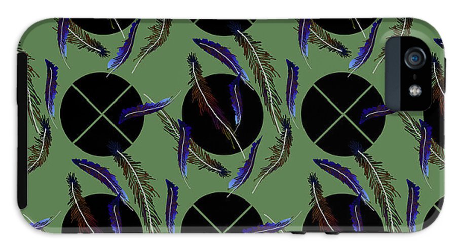 Feathers and Polkadots - Phone Case