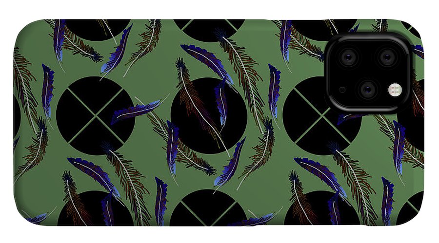 Feathers and Polkadots - Phone Case