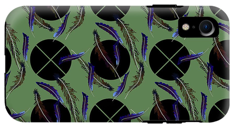 Feathers and Polkadots - Phone Case