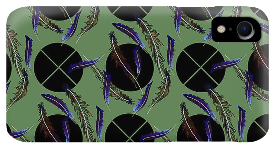 Feathers and Polkadots - Phone Case