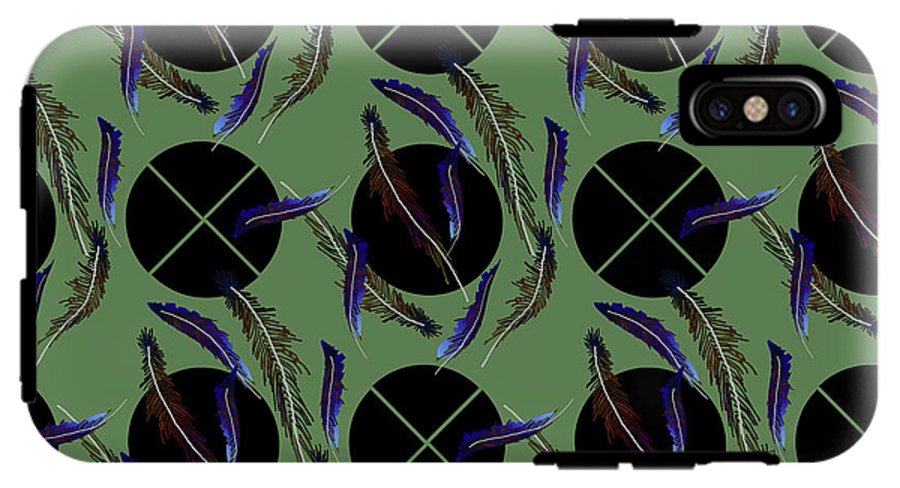 Feathers and Polkadots - Phone Case