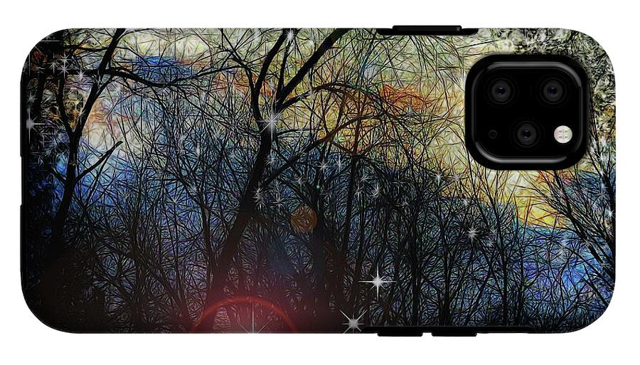 Feb Sunset Thinks of Snow - Phone Case