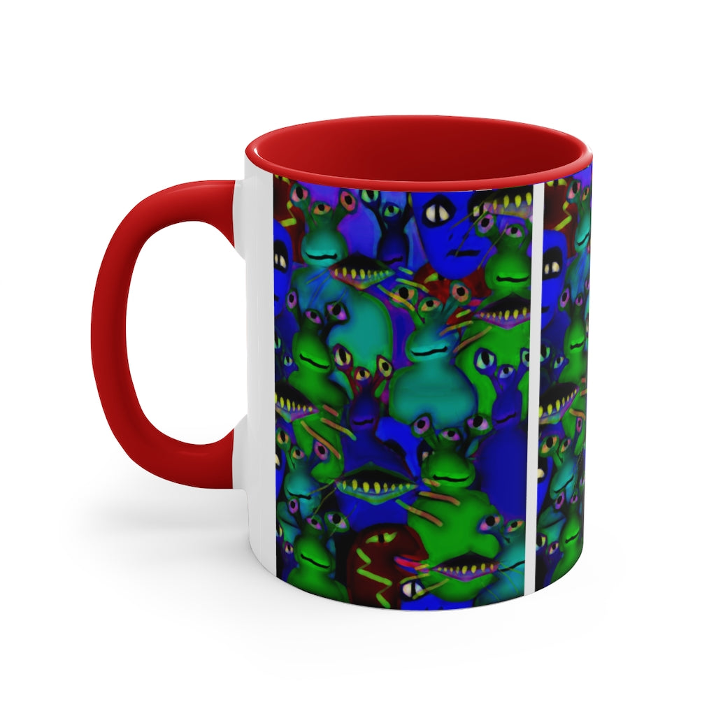 Aliens Collage Accent Coffee Mug, 11oz