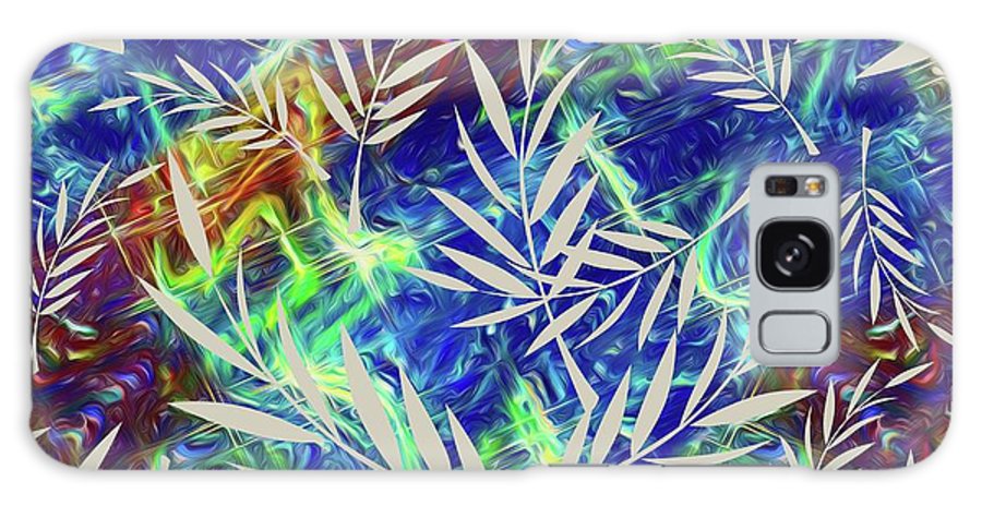 Fern Collage With Liquid Stripes - Phone Case